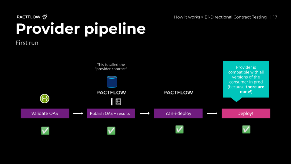 first provider pipeline run